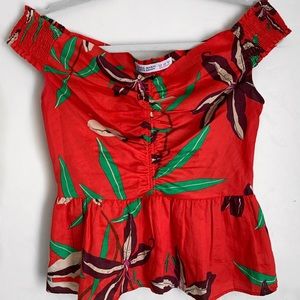 Zara Off the shoulder shirt